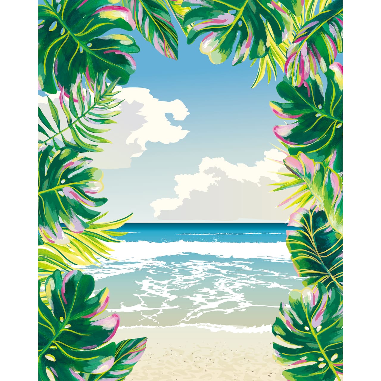 8" x 10" Tropical Beach Canvas Painting Kit by Craft Smart®